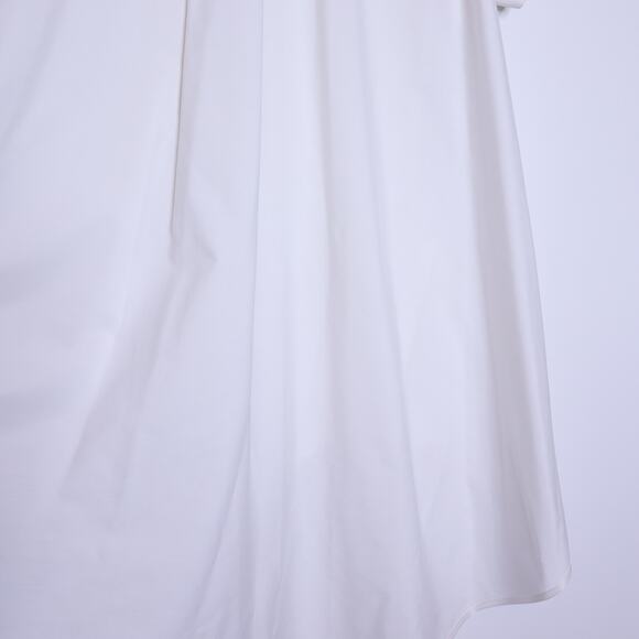 SACAI Cotton Poplin Flared Button Down Shirt White Back Pleated Women's 4/US 12 - Picture 11 of 13